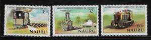 Nauru 214-16 Trains Mint NH