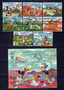 Grenada Grenadines 998-1007 MNH Disney SYDPEX '88 Australia ZAYIX 0724M0097