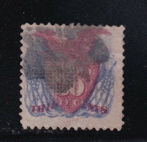 121 F-VF used neat cancel with nice color cv $ 450 ! see pic !