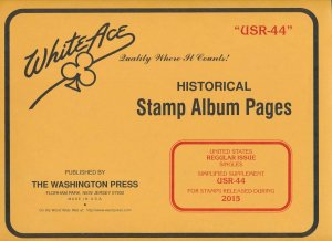 WHITE ACE 2015 US Regular Issue Singles Simplified Album Supplement USR-44