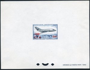 Reunion C51 deluxe proof sheet,MNH.Michel 450. Plane in flight,1967.