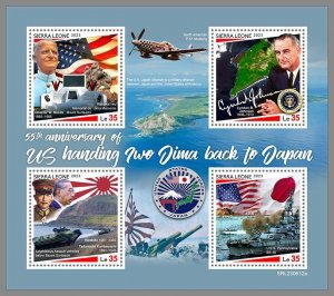 SIERRA LEONE 2023 MNH 55th anni. of US handing Iwo Jima back to Japan M/S #612a