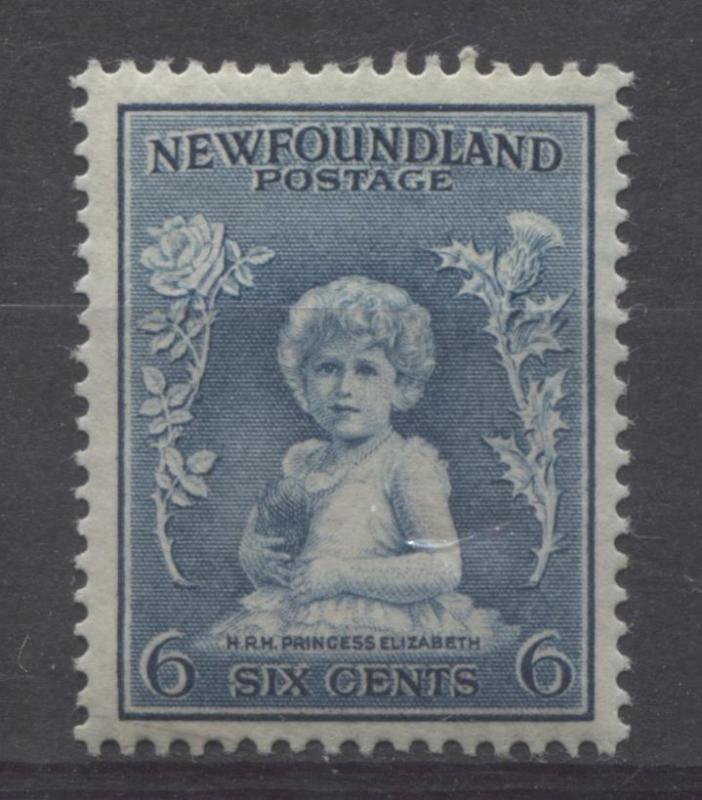 Newfoundland #192 6c Bright Prussian Blue Princess 1932-37 Resources VF-75 OG