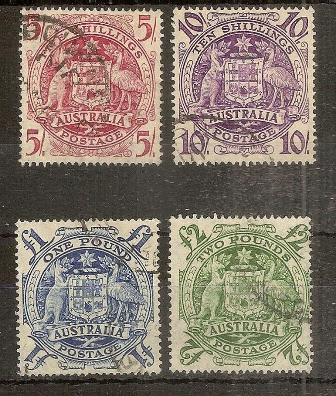 Australia 1948 Arms Set SG224A-D Fine Used Cat£21