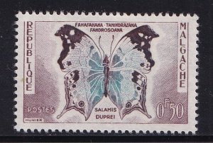 Malagasy Republic  #308  MNH 1960  butterfly  50c