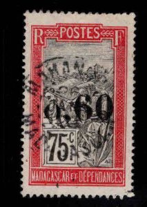 Madagascar Malagasy Scott 126  Used 1921 surcharged stamp