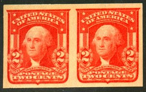 U.S. #320 MINT PAIR OG LH