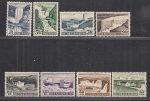 ICELAND SC# 289-96   FVF/MOG  1956