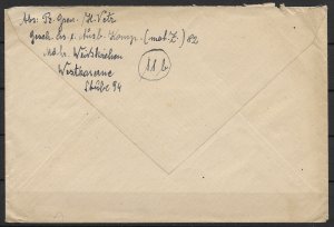 Bohemia & Moravia: 1944 Dienstpost Army Post Cover to Vienna