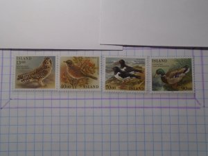 Iceland #  642-45  MNH   Birds