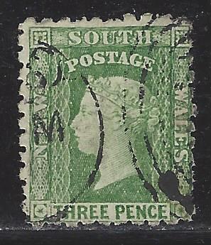 Australia New South Wales Scott # 63e, used, inv wmk