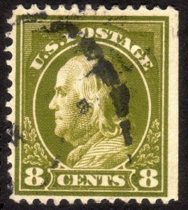 1912, US 8c, Franklin, Used, Sc 414