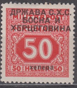 Yugoslavia Scott #1LJ11 1918 MH - Provisional Bosnia overprint issue