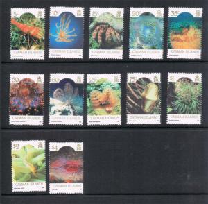 Cayman Islands 1986 Marine life SG 635-646 Or Sc 562-573 set of 12 MNH