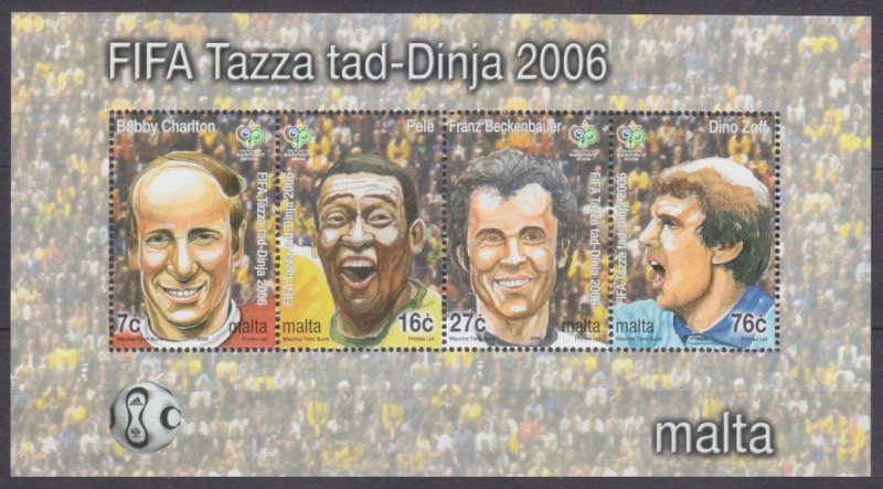 2006 Malta 1458-1461/B33 2006 FIFA World Cup Germany 6,00 €