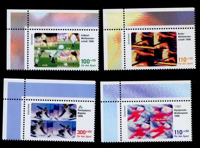 Germany 1998 SC B827-30 Mi# 1968-71 Sport set MNH**[5275]