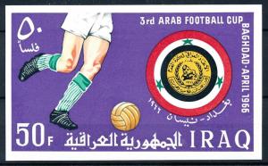 [91187] Iraq Irak 1966 Arab Football Soccer Sport Cup Imperf. Sheet MNH