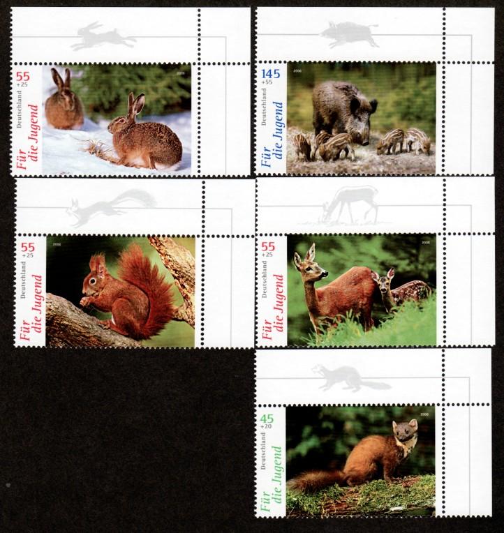 Germany B972-B976 Mint NH Wildlife!