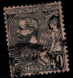 MONACO Scott 22 Prince Albert I used 1894 stamp