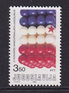 Yugoslavia   #1536   MNH  1981  enterprises congress