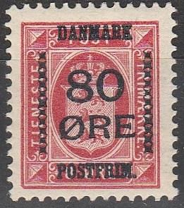 Denmark #137  F-VF Unused CV $32.50 (A16830)