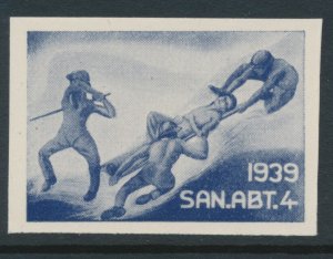WWII Swiss Soldier Soldatenmarken Poster Stamp Mint Not Hinged (**) Imperf