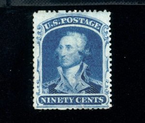 USAstamps Unused VF US 1860 Washington Scott 39 NG Rare Tiny repair SCV $1400+