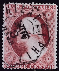 #26A Used, , Sound, interesting date stamp (CV $150 - ID27194) - Joseph Luft