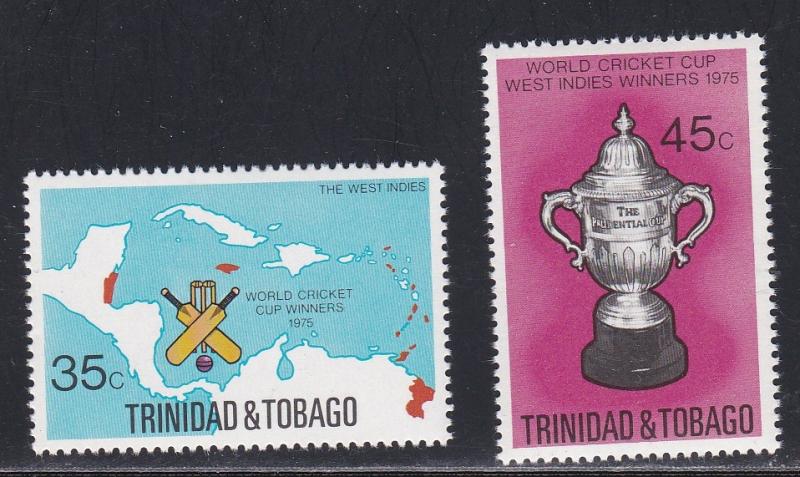 Trinidad & Tobago # 260-261, World Cricket Cup, NH, 1/2 Cat.