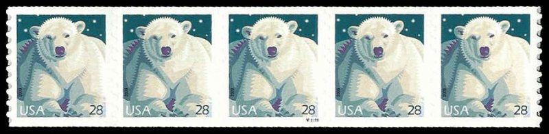 PCBstamps  US #4389 CPS5 $1.40(5x28c)Polar Bear, (V11111), MNH, (6)