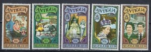 Antigua 477-81 MNH 1977 QEII Silver Jubilee (ak2049)
