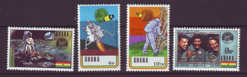 J24438 JLstamps 1970 ghana mnh set #386-9 space