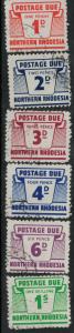 Nothern Rhodesia 1964 SC J5-J10 Used SCV $71.00 Set