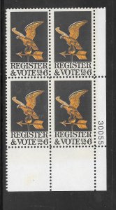 #1344 MNH Plate Block