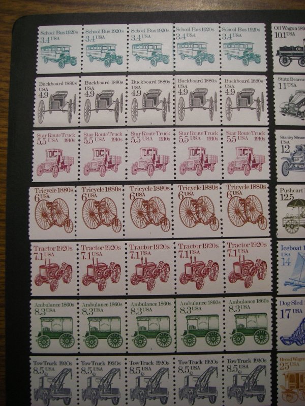 Scott 2123 - 2136, Transportation Coil PNC5 Collection, MNH Beauties, CV $26.60