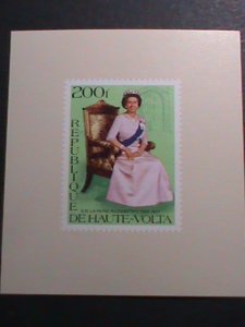 UPPER VOLTA -1977 QUEEN ELIZABETH II CORONATION PROOF SHEET MNH VERY FINE