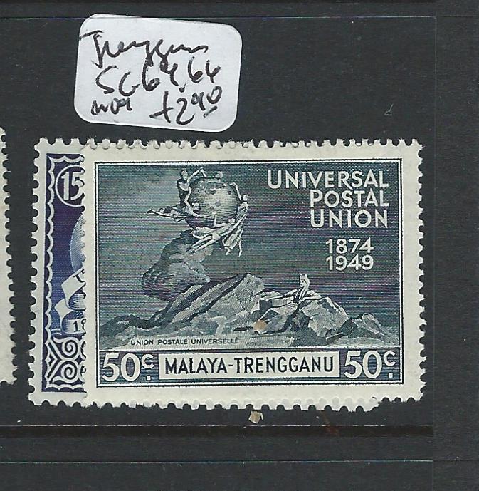 MALAYA TRENGGANU (P0803B) UPU  SG 64, 66  MOG