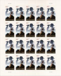 US 4472 Scouting 44c sheet 20 MNH 2010