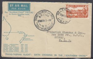 New Zealand Scott C3 - Mar 29, 1934 6th Trans-Tasmania Flight