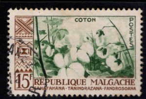 Madagascar Malagasy Scott 315 Used Cotton Crop stamp