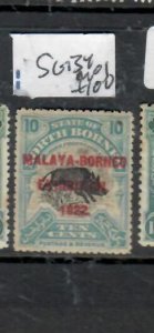 NORTH BORNEO  MBE 10C    SG 134    MOG     P0320B H