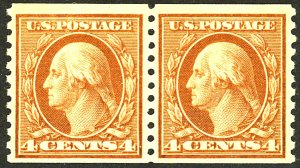 U.S. #446 MINT PAIR OG NH