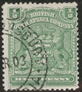 Bristish South Africa Rhodesia Scott 59 used 1898