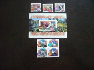 Stamps-Australia-Scott#1526-1527,1531a,1532,1535-MNH Set of 7 Stamps & Souvenir