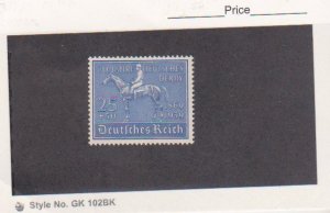 Germany B144 MLH OG 1939 25+50pf Racehorse Investment & Jockey Issue Scv $15.00