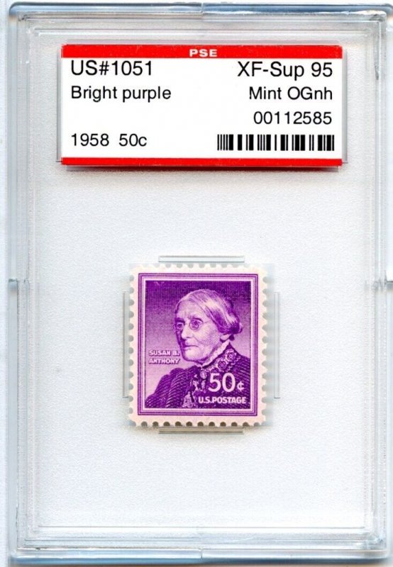 US SCOTT #1051 MINT-XF-SUP-OG-NH GRADED 95 PSE ENCAPSULATED SMQ $55 (8/14/24 GP)