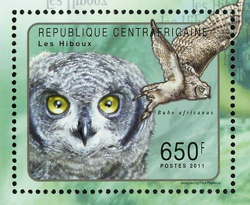 Owls Stamp Asio Madagascariensis Asio Flammeus S/S MNH #3019-3022 