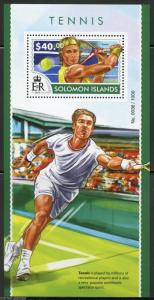 SOLOMON ISLANDS  2015  TENNIS  SOUVENIR SHEET  MINT NH