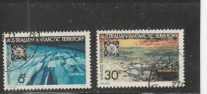 Australian Antarctic Territory  Scott#  L19-20  Used  (1971 Antarctic Territory)