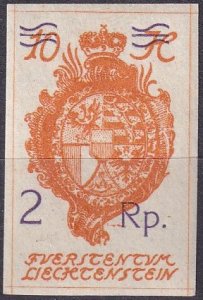 Liechtenstein #52  F-VF Unused   (SU8312)